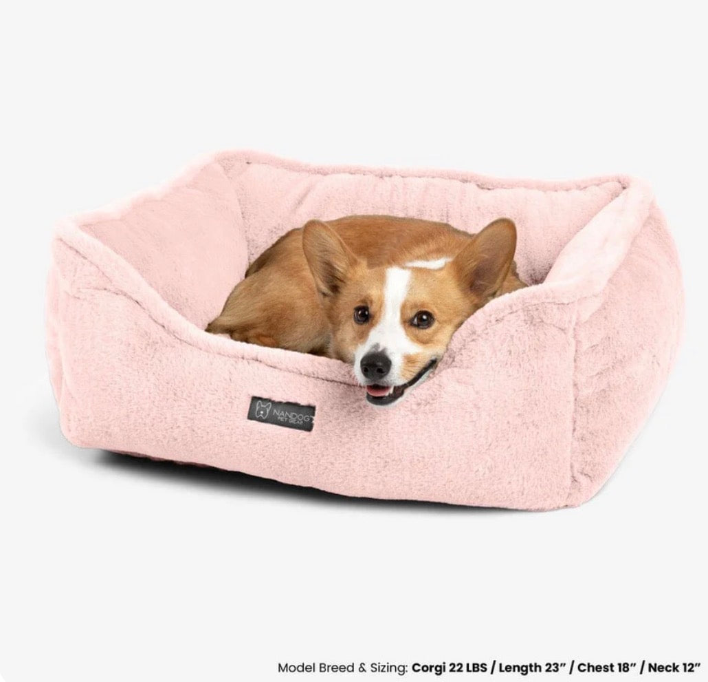 The NANDOG Super Cloud
Reversible Bed in Blush Pink