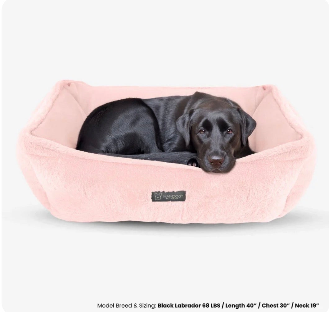 The NANDOG Super Cloud
Reversible Bed in Blush Pink