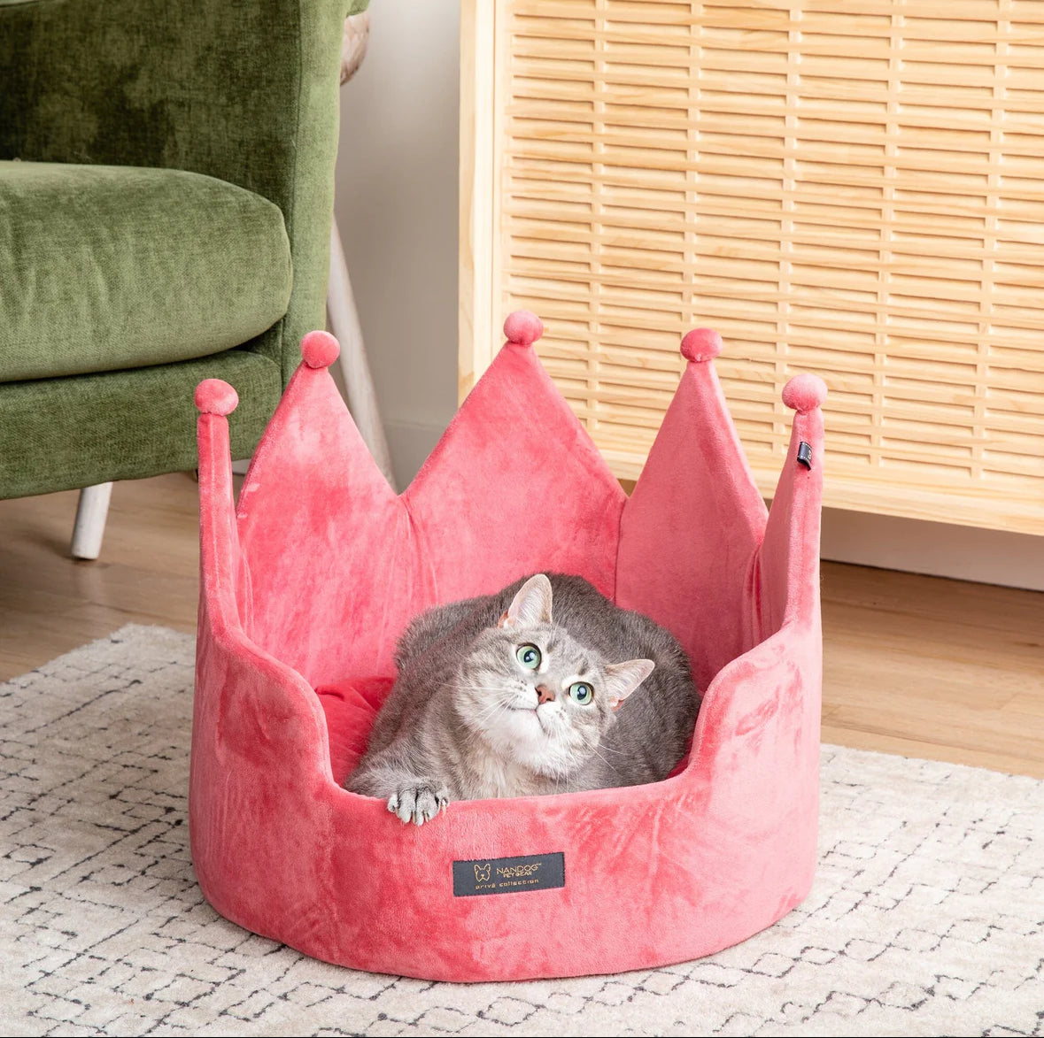 Pink Nandog Pet Gear Crown Bed Top Nandog Crown Pet Bed Free Shipping